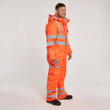Pulsar PR505-R-ORG Hi Vis Waterproof Coverall Orange