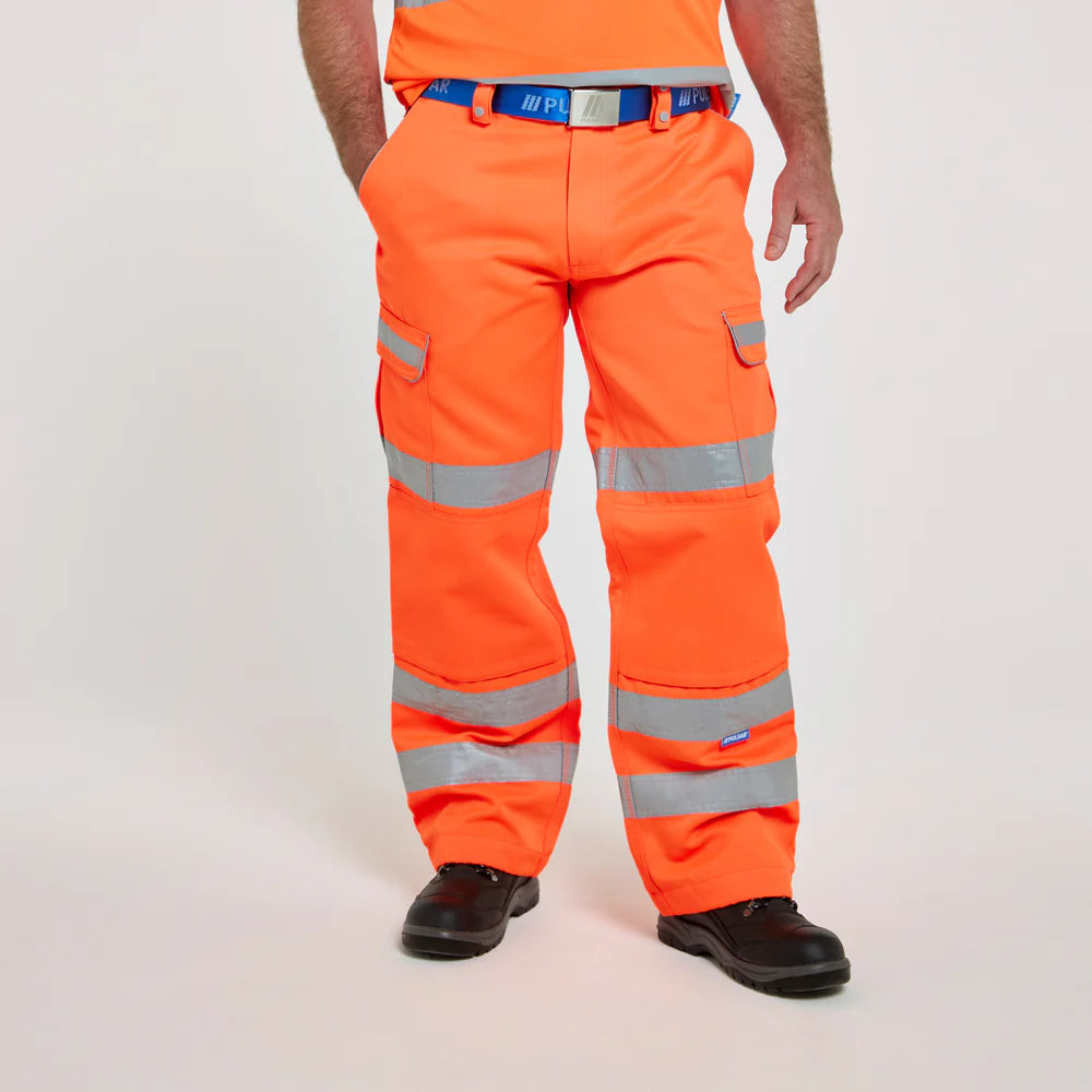 Pulsar PR336 Hi‑Vis Combat Trousers – Rail‑Spec, Teflon‑Treated, Heavy ...
