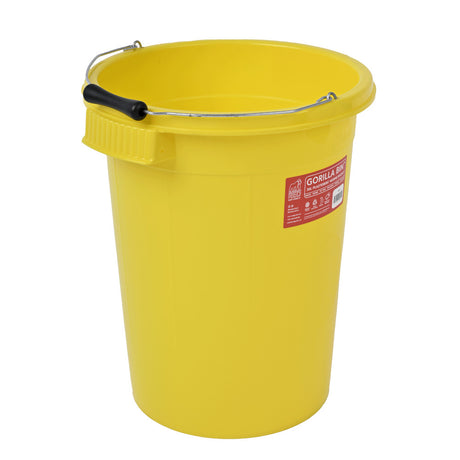 Gorilla Bin™ 30L Mixing Bucket - Yellow RG30.Y side view