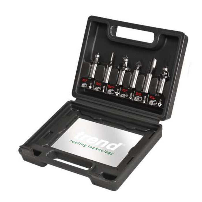 Trend 6 Piece Router Cutter Starter Set | SET/SS11X1/2TC