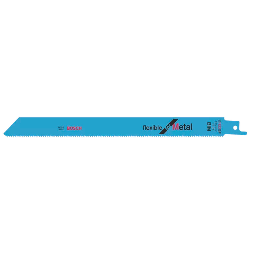Bosch S1122BF Reciprocating Saw Blades Flexible for Metal 9" / 225mm Pack of 5