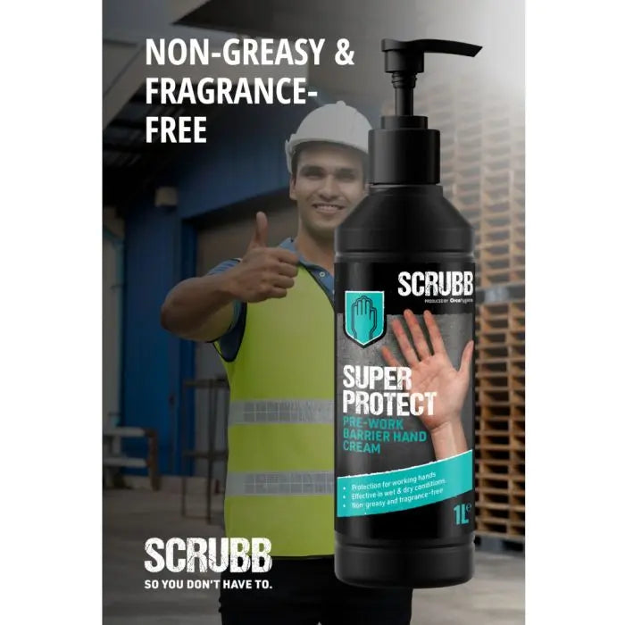 SCRUBB Super Protect H21 Barrier Cream Pump Bottle 1 Ltr Scrubb