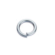BZP square section spring washer on a white background