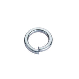 BZP square section spring washer on a white background