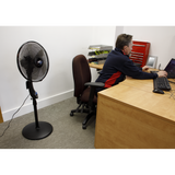Sealey 16" Quiet High Performance Oscillating Pedestal Fan 230V
