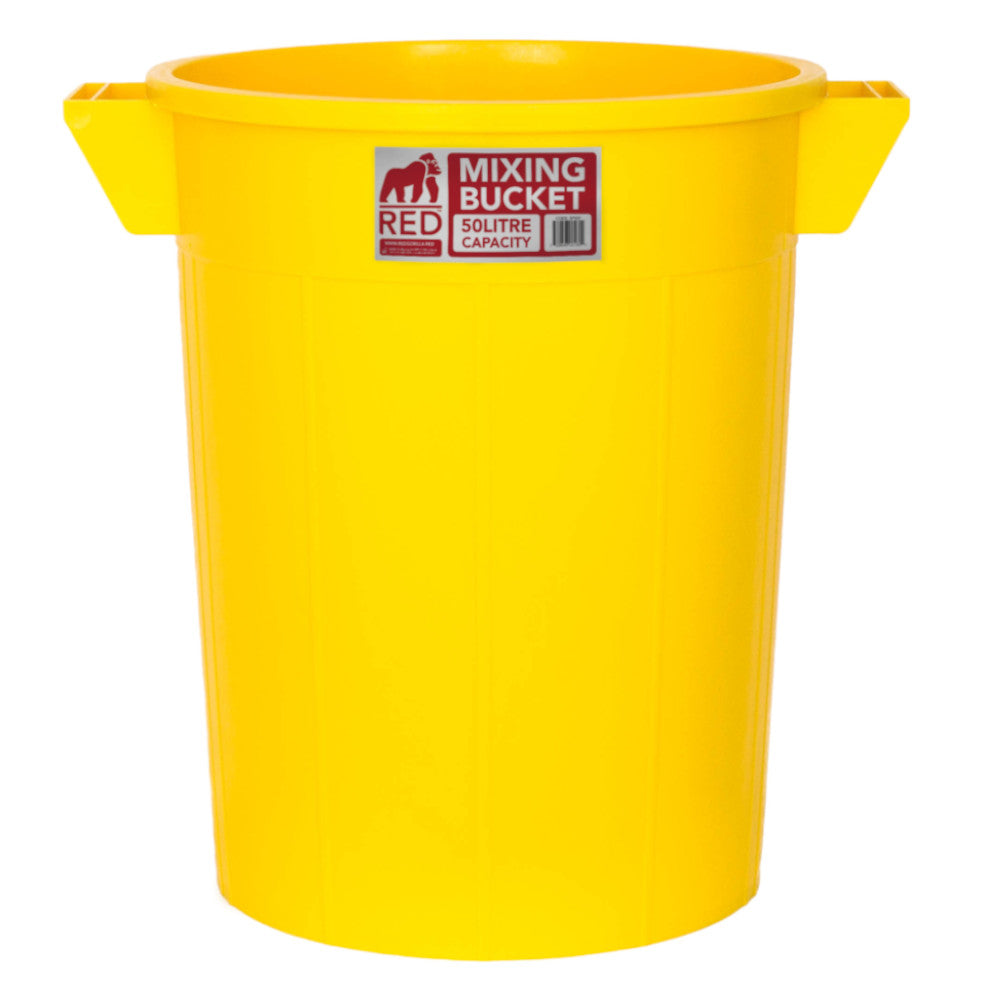 Red Gorilla 50L Mixing Bucket - Yellow