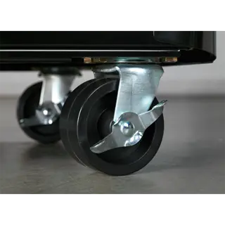 Sealey AP28204BR Premier™ Retro Style Rollcab 4 Drawer - Black with Red Anodised Drawer Pulls Electro South West Ltd