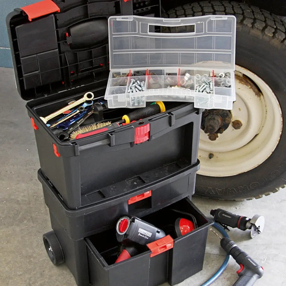 Sealey AP850 Mobile Toolbox with Tote Tray & Removable Assortment Box Electro South West Ltd