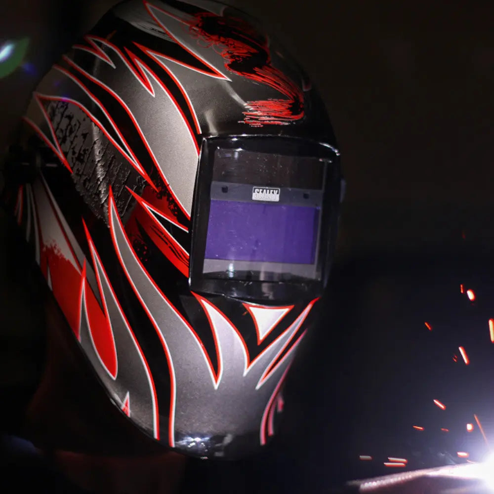 Sealey PWH600 Auto Darkening Welding Helmet Shade 9-13 Electro South West Ltd