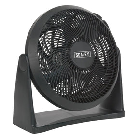 Black Sealey fan on a white background