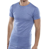 Short Sleeve Thermal Vest Blue Electro South West Ltd