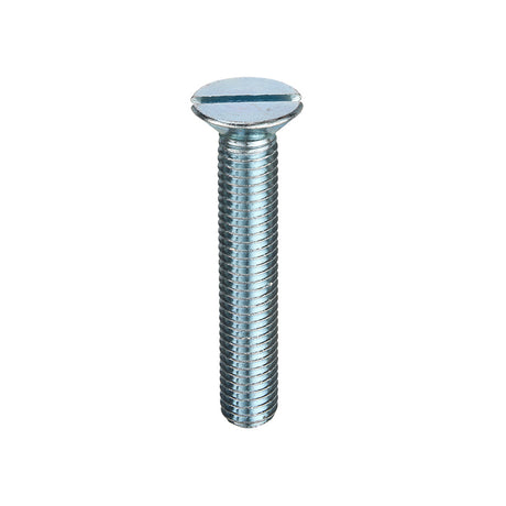 Slotted Countersunk Head Machine Screw DIN 963BZP on a white background