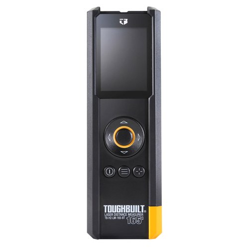 ToughBuilt 50m/165ft Laser Distance Measurer w/ Digital Viewfinder, Bluetooth, Inclinometer TB-H2-LM-M50-BT