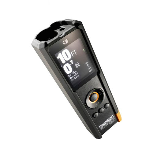 ToughBuilt 50m/165ft Laser Distance Measurer w/ Digital Viewfinder, Bluetooth, Inclinometer TB-H2-LM-M50-BT