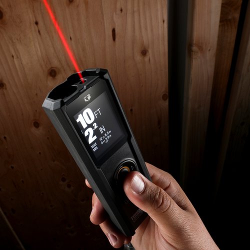 ToughBuilt 50m/165ft Laser Distance Measurer w/ Digital Viewfinder, Bluetooth, Inclinometer TB-H2-LM-M50-BT