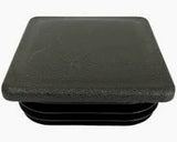 25mm Square Tube Insert Black | Fits 1–3mm Wall | End Cap