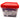 Clear container with red lid labeled 'UNIFIX' containing various sizes of flat packers on a white background