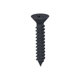 Countersunk Pozi Self Tapping Screws Black - Pack of 100