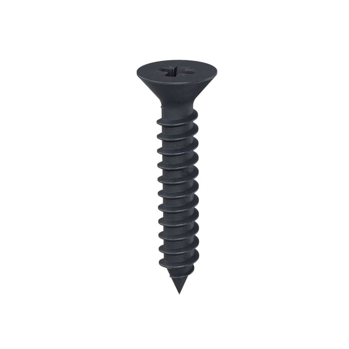 Countersunk Pozi Self Tapping Screws Black - Pack of 100
