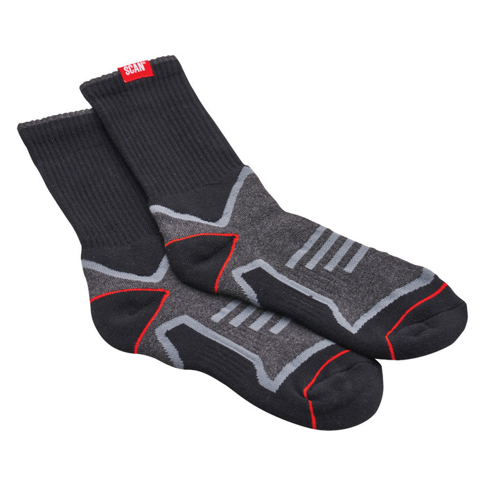 Scan Work Socks Triple Pack Size 6-12 (3 Pairs)