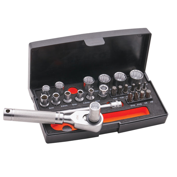 Bahco SL25 Special Edition 1/4" Socket Set – 25 Piece Kit