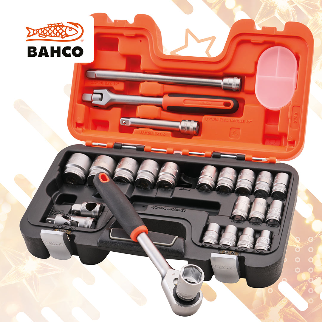 Bahco S240 1/2" Drive Socket Set (24 Piece)