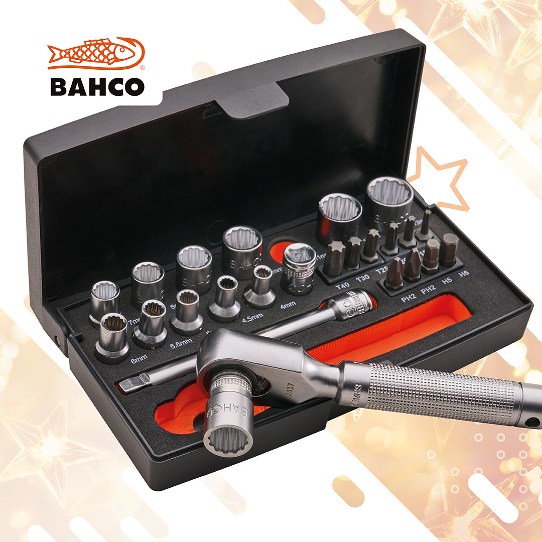 Bahco SL25 Special Edition 1/4" Socket Set (25 Piece)