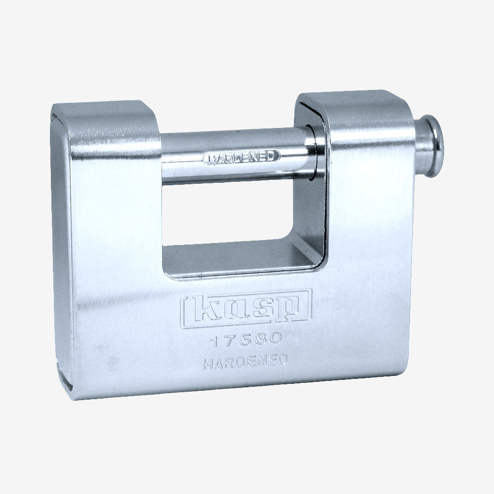 Kasp 175 Series Armoured Shutter Lock 80mm - High Security Anti-Pick Padlock