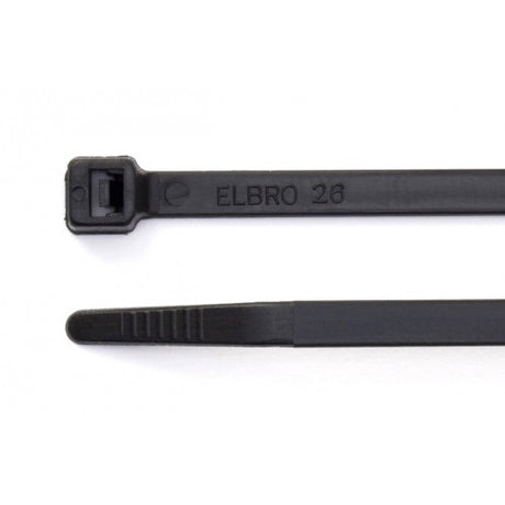 Black cable tie with ELBRO 26 branding on a white background