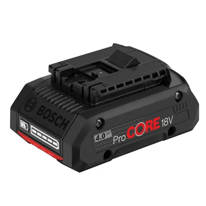Bosch ProCORE 18V battery pack on a white background