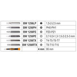 Beta 1256/C21-1 Set of 21 Bits With Magnetic Bit Holder, In Plastic Case (012560122)