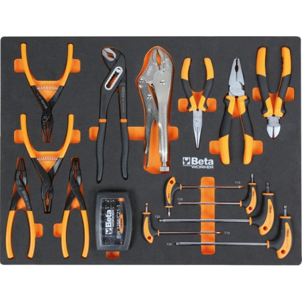 Beta BW 5945/2023 Assortment Of 268 Tools For Universal Use, In Soft EVA trays