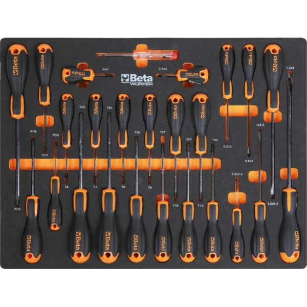 Beta BW 5945/2023 Assortment Of 268 Tools For Universal Use, In Soft EVA trays