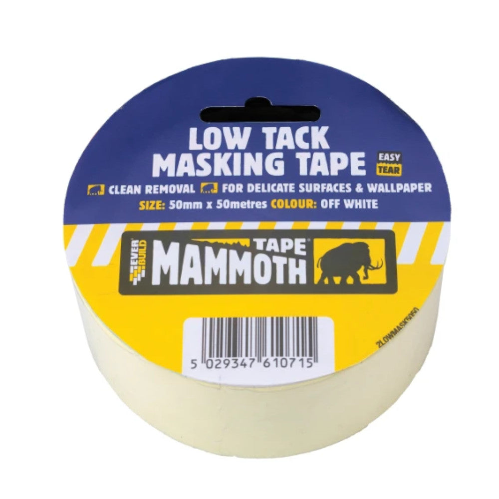 Mammoth Low Tack Masking Tape 25mmx25mtr