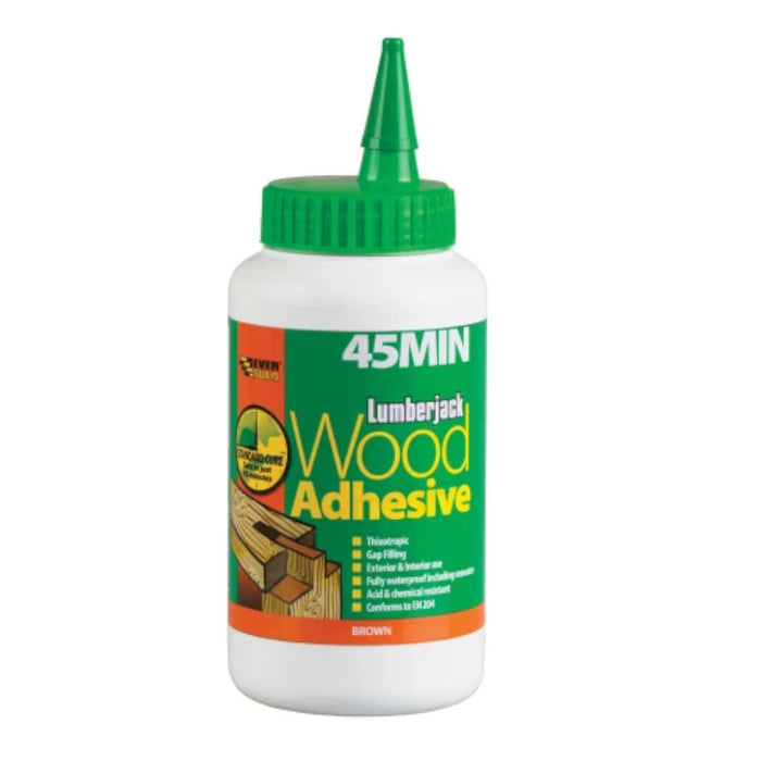 Everbuild Lumberjack 45 Minute PU Wood Adhesive Liquid 750g