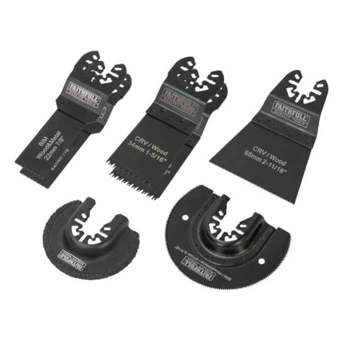 Faithfull 7 Piece Multi-Tool Blade Kit