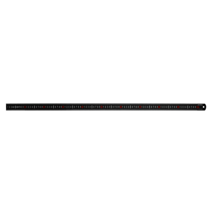 Faithfull Matt Black Stainless Steel Measuring Rule | Various Lengths