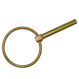 Lynch pin 6 x 45mm zinc plated, shown open, on a white background.