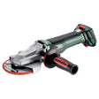 Metabo flat head angle grinder on a white background