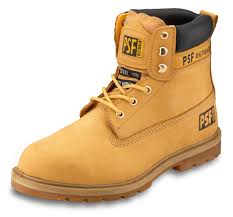 PSF 846SM Nubuck Sand Safety Boot Size 6 | Steel Toe Work Boot