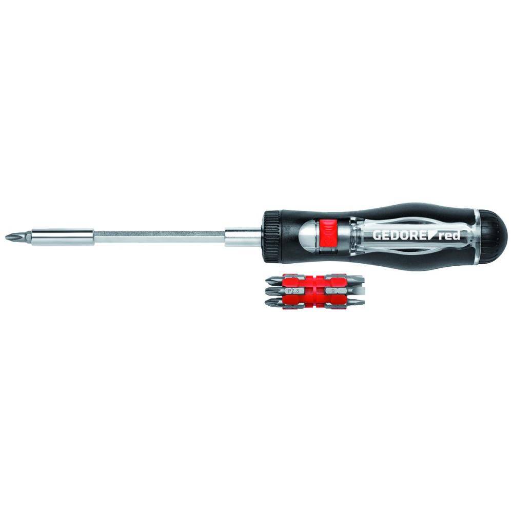 Gedore Red Extendable Shank Ratchet Screwdriver – 13-in-1