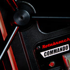 Close-up of a Rotabroach Commando machine with branding visible.