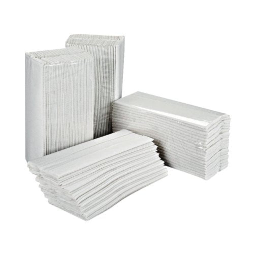 2Work White C-Fold Hand Towels 2 Ply Pack of 2355