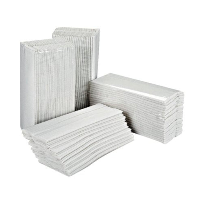 2Work White C-Fold Hand Towels 2 Ply Pack of 2355