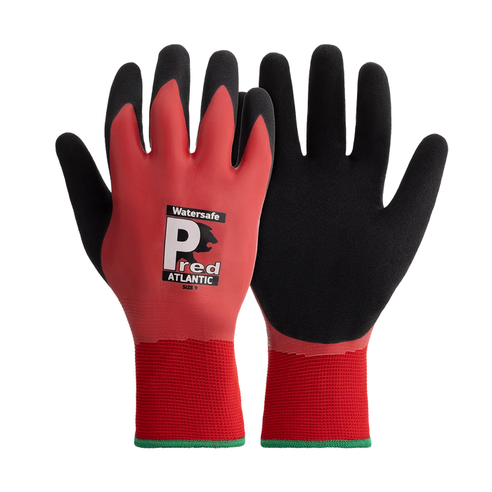 WS1 Watersafe Cut 1 Gloves | Waterproof Latex Grip Safety Gloves