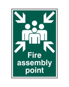 FIRE ASSEMBLY POINT 200x300mm PVC SIGN
