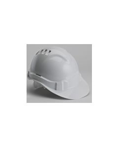 STANDARD SAFETY HELMET WHITE ABS SHELL C/W HARNESS EN397