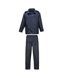 2 Piece Waterproof Navy Rain Suit