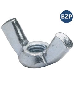 M20 Wing Nut Mild Steel Grade 4 DIN 315 Bright Zinc Plated