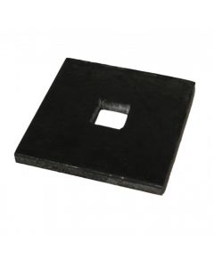 M20x100x10 STEEL PLATE WASHER 22MM SQUARE HOLE